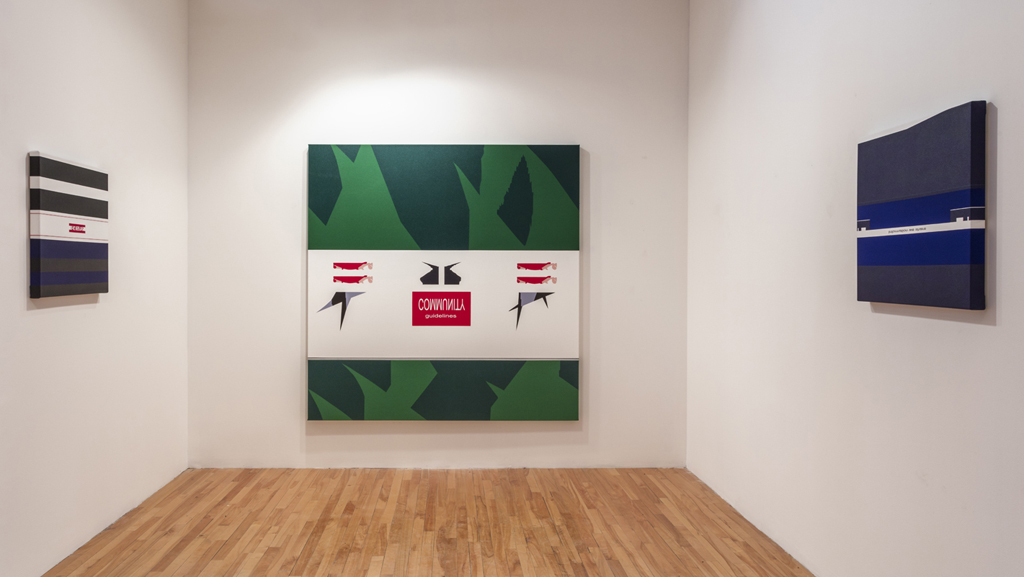User Agreement (vue de l’exposition), 2017, Galerie Graff, Montréal. Crédits photo: Richard-Max Tremblay